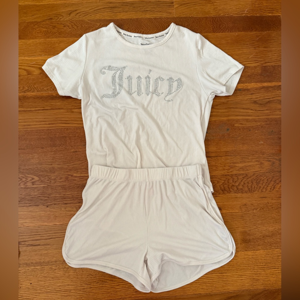 Juicy Couture white pajama set